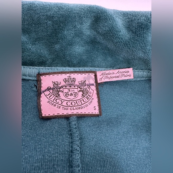 New Vintage Juicy Couture double breasted velour jacket with gold buttons, Sz S - Picture 5 of 10